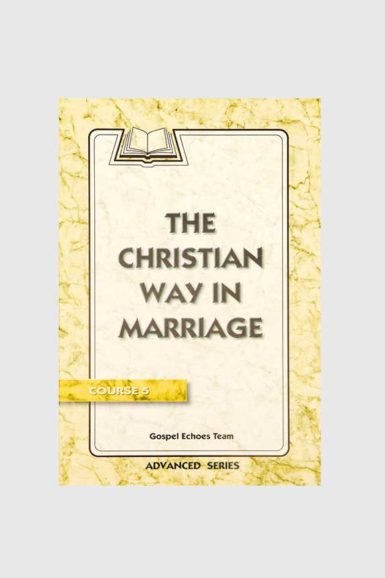 gospel echoes the christian way in marriage